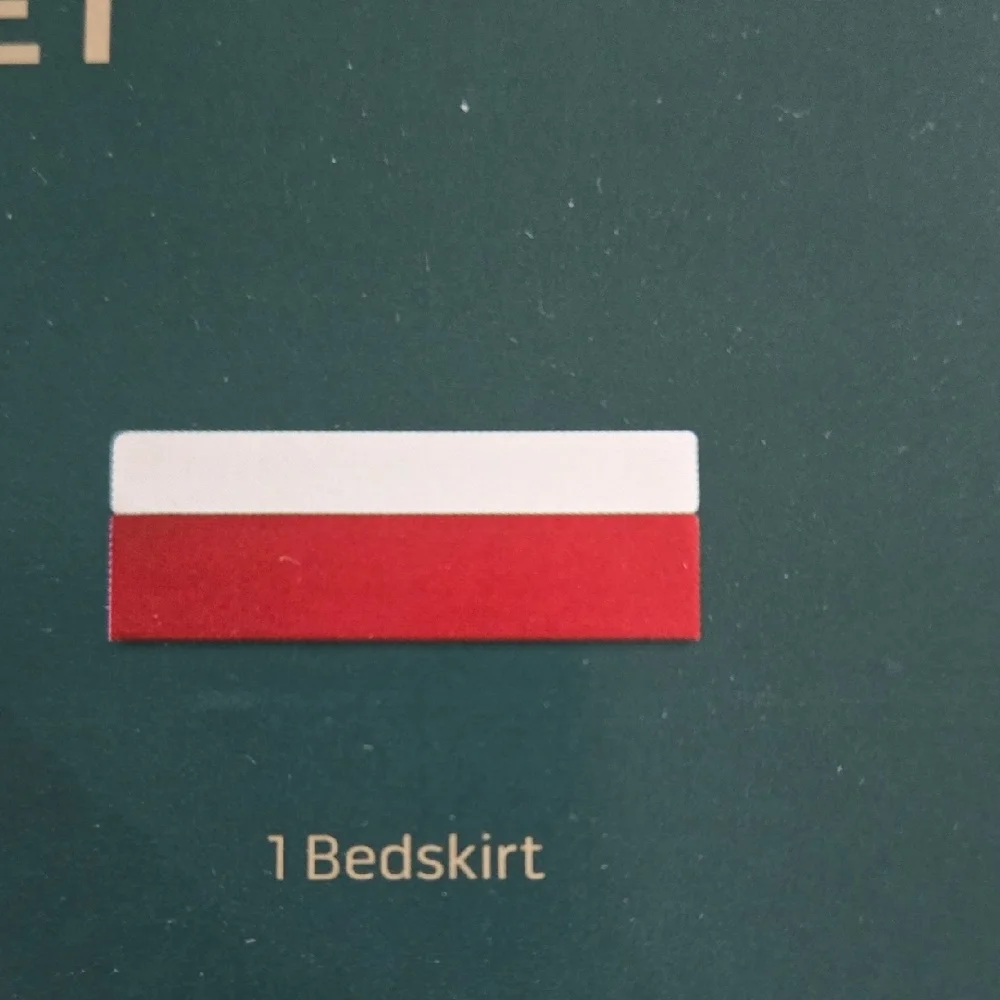 Lancaster Red Accent Bed Skirt.